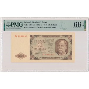 10 Gold 1948 - AY - PMG 66 EPQ