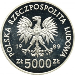 5.000 Gold 1989 Wladyslaw II. Jagiello, Büste
