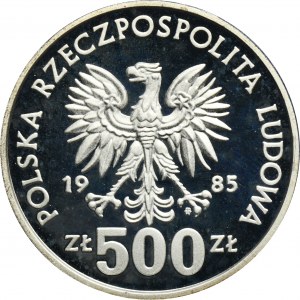 500 złotych 1985 40-lecie ONZ
