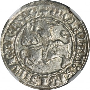 Sigismund I. der Alte, halber Pfennig Vilnius 1510 - NGC MS62