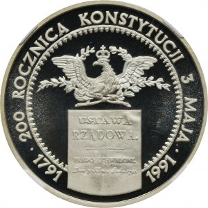 200.000 złotych 1991 200. rocznica Konstytucji 3 Maja 1791-1991 - NGC PF68 ULTRA CAMEO