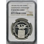 200.000 złotych 1991 200. rocznica Konstytucji 3 Maja 1791-1991 - NGC PF68 ULTRA CAMEO