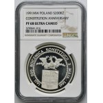200,000 Gold 1991 200th Anniversary of the May 3 Constitution 1791-1991 - NGC PF68 ULTRA CAMEO
