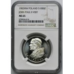 1.000 złotych 1982 Jan Paweł II - NGC MS65