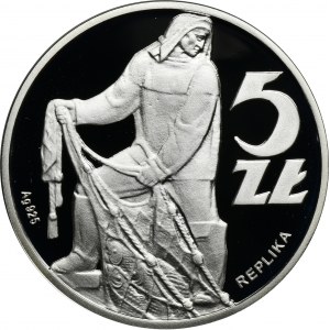 5 złotych 1958 Rybak - REPLIKA