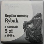 5 złotych 1958 Rybak - REPLIKA