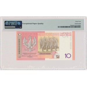 10 złotych 2008 - 90. Rocznica Odzyskania Niepodległości - PMG 64 EPQ