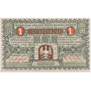 Krakow, 1 crown 1919 - A -.