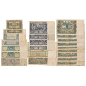 Set of Polish banknotes 1929-1936 (22 pieces).