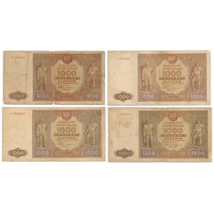 Zestaw, 1.000 złotych 1946 (4 szt.)