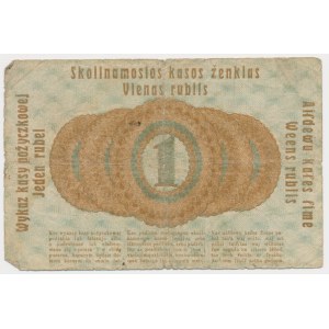 Poznań, 1 rubel 1916 - długa niska (P3a)