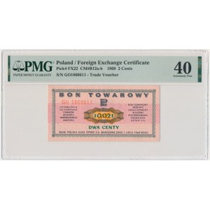 Pewex, 2 cents 1969 - GO - PMG 40