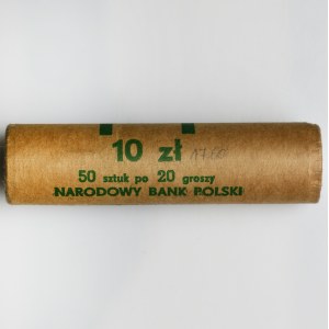 Rulon bankowy, 20 groszy Warszawa 1981 (50 szt.)
