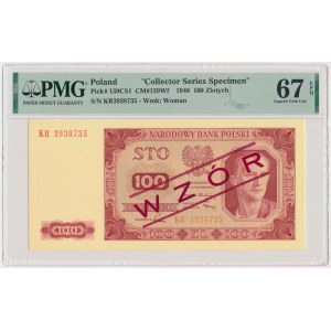 100 Gold 1948 - MODEL - KR - PMG 67 EPQ.