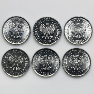 Zestaw, 1 złoty (6 szt.)