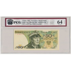 50 Zloty 1975 - T - PCG 64 EPQ - seltene Serie