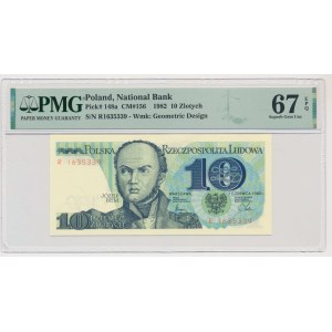 10 złotych 1982 - R - PMG 67 EPQ