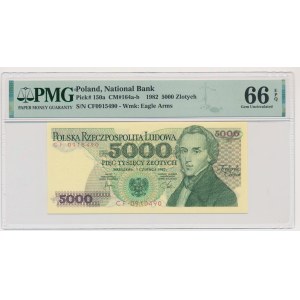 5,000 PLN 1982 - CF - PMG 66 EPQ