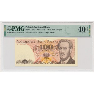 100 PLN 1975 - A - PMG 40