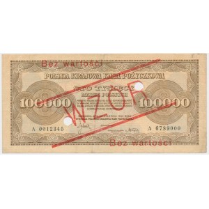 100.000 marek 1923 - WZÓR - A -
