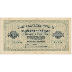 500,000 marks 1923 - T - 7 digits -.