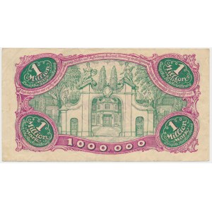 Gdańsk, 1 milion marek 08 Sierpnia 1923 - num. 5 cyfrowa z ❊ obróconą -