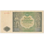 500 złotych 1946 - Dx - rzadka seria zastępcza