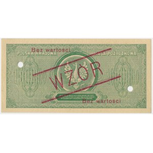 1 milion marek 1923 - WZÓR - A012345 / A678900 -