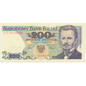 200 złotych 1986 - CU -