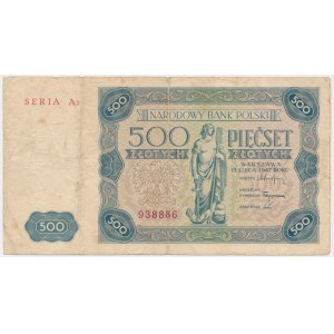 500 Zloty 1947 - A2 - seltene Serie