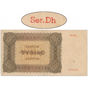 1.000 Gold 1945 - Dh - seltene Ersatzserie