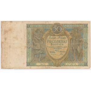 50 zloty 1925 - Ser.O - rare banknote