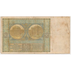 50 złotych 1925 - Ser.O - rzadki banknot