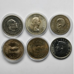 Set, African and South American coins (6 pcs.)