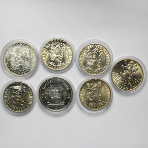 Set, Czechoslovakia and Slovakia, Koruny (7 pcs)