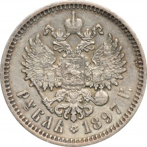 Russland, Nikolaus II., Rubel St. Petersburg 1897 А-Г