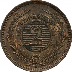 Uruguay, 2 Centesimos Paris 1869 A