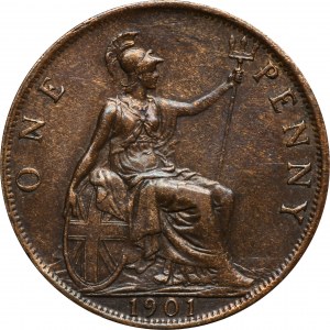 Großbritannien, Victoria, 1 Pence London 1901