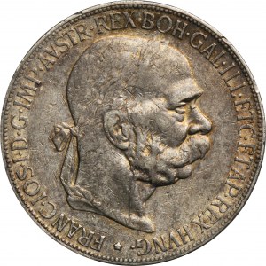 Austria, Franz Josef I, 5 Corona Wien 1907