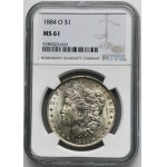 USA, 1 Dollar New Orlean 1884 O - NGC MS61 - Morgan