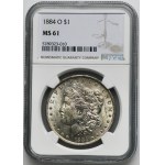 USA, 1 Dollar New Orleans 1884 O - NGC MS61 - Morgan