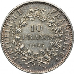 Francja, V Republika, 10 Franków Paryż 1965