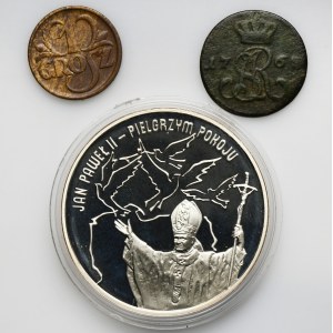 Zestaw, Polska, Monety i medal (3 szt.)