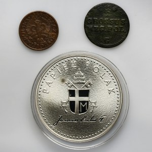 Set, Polen, Münzen und Medaille (3 Stück)