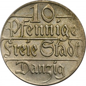 Free City of Danzig, 10 pfennig 1923