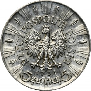 Pilsudski, 5 Zloty 1938