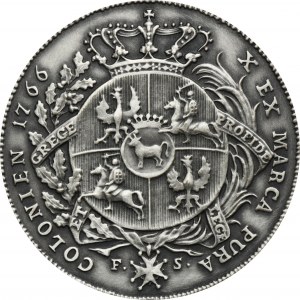 OFFICIAL COPY, Poniatowski, Thaler Warsaw 1766 FS - Armourer