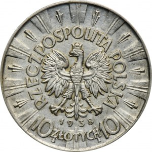 Piłsudski, 10 złotych 1938