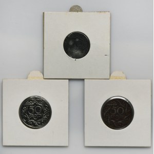 Set, General Government, 20 and 50 pennies (3 pieces).