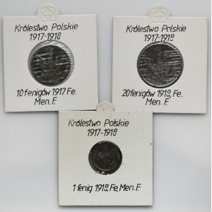 Set, Polish Kingdom, Pfennig (3 pcs.)